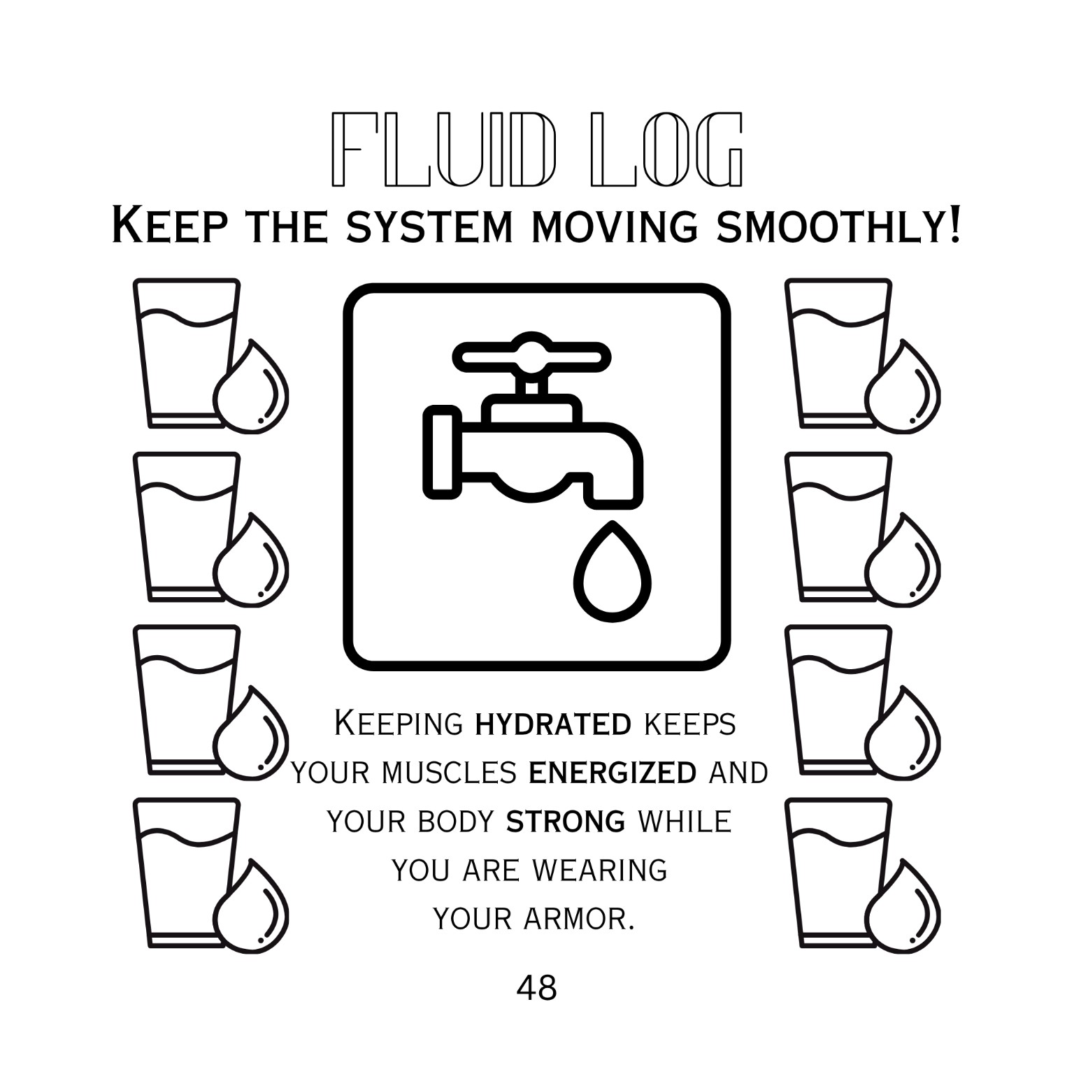 Fluid log activity page